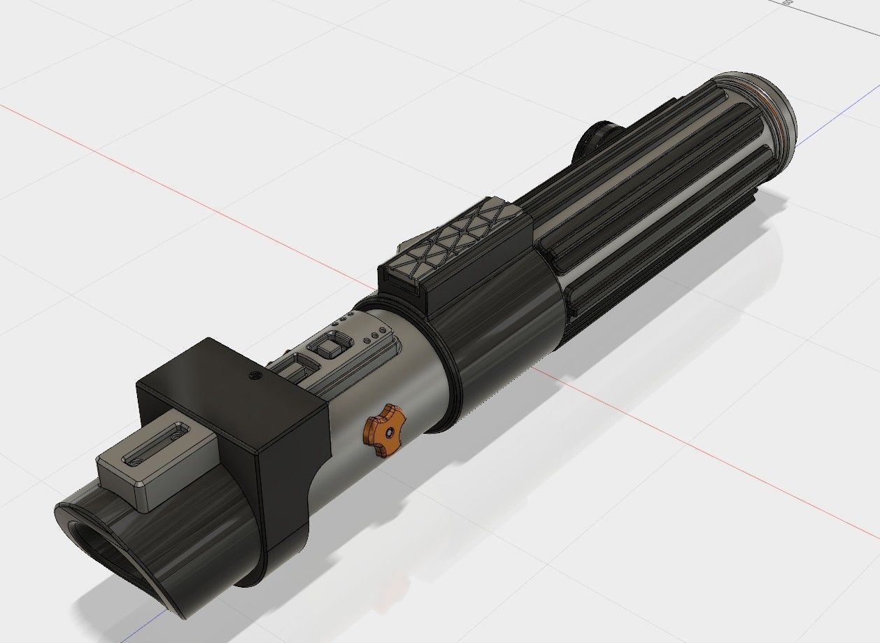 Darth Vaders lightsaber 3D print model_4