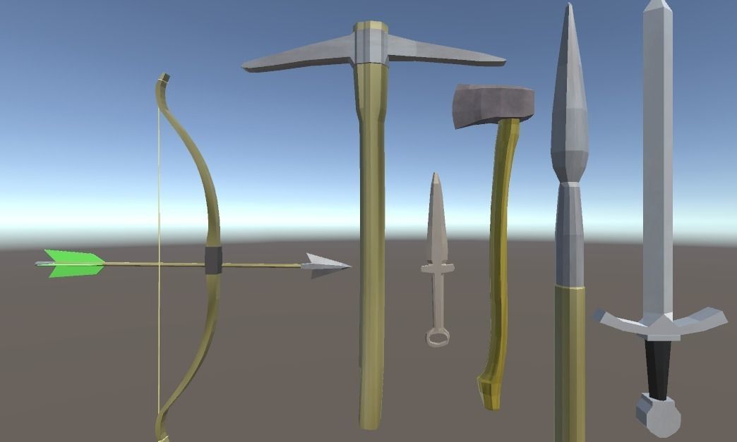 SurvivalWeaponPack axe Free low-poly 3D model
