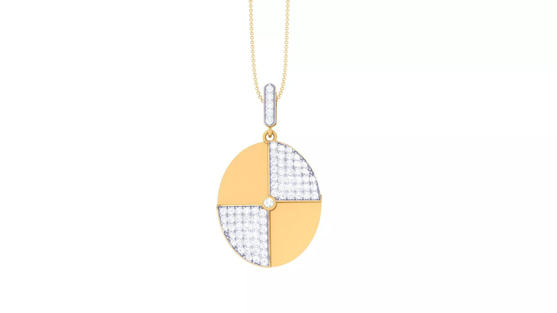 Custom Design Gold Pendant 3D print model