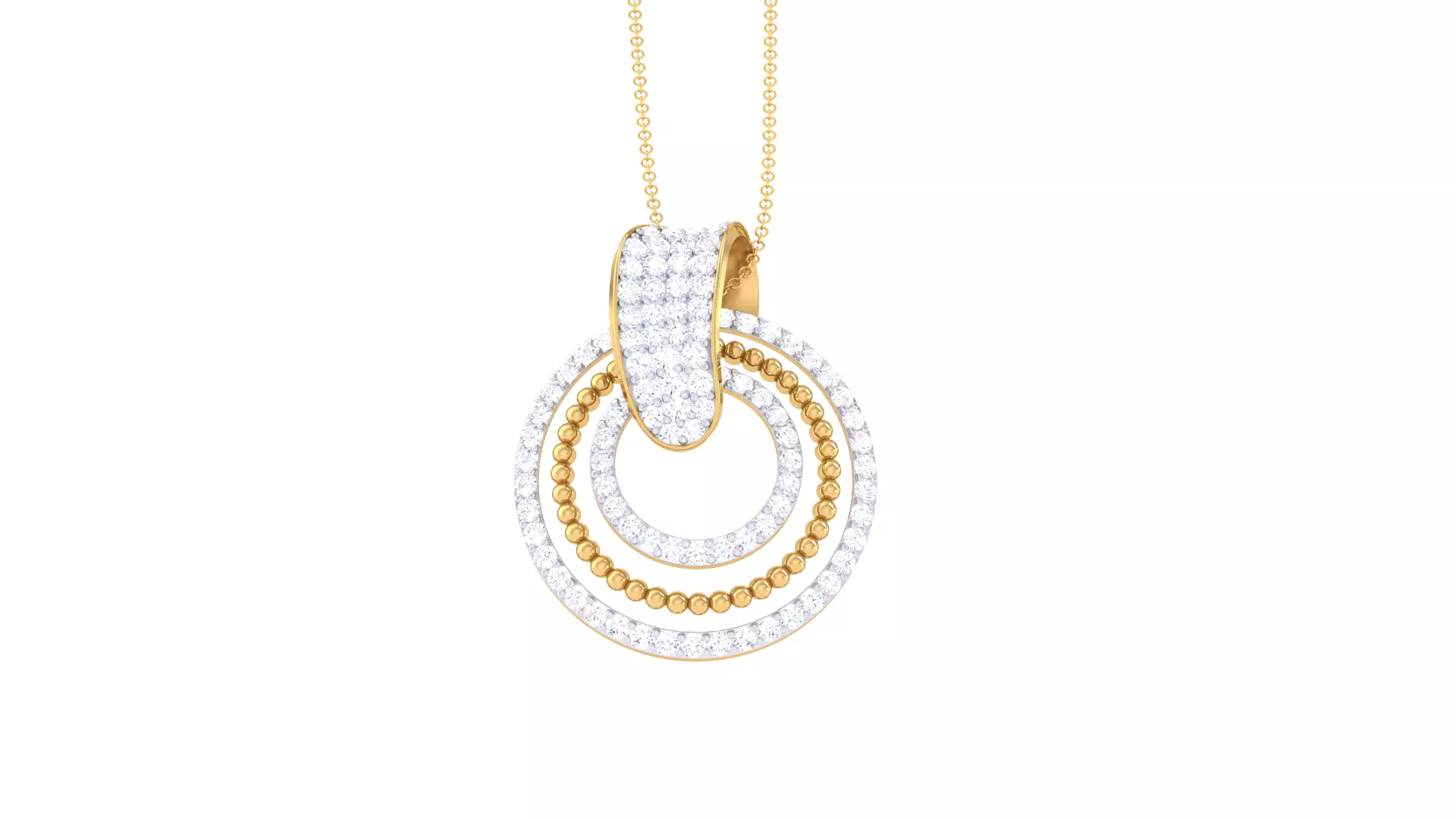 Custom Design Gold Pendant 3D print model