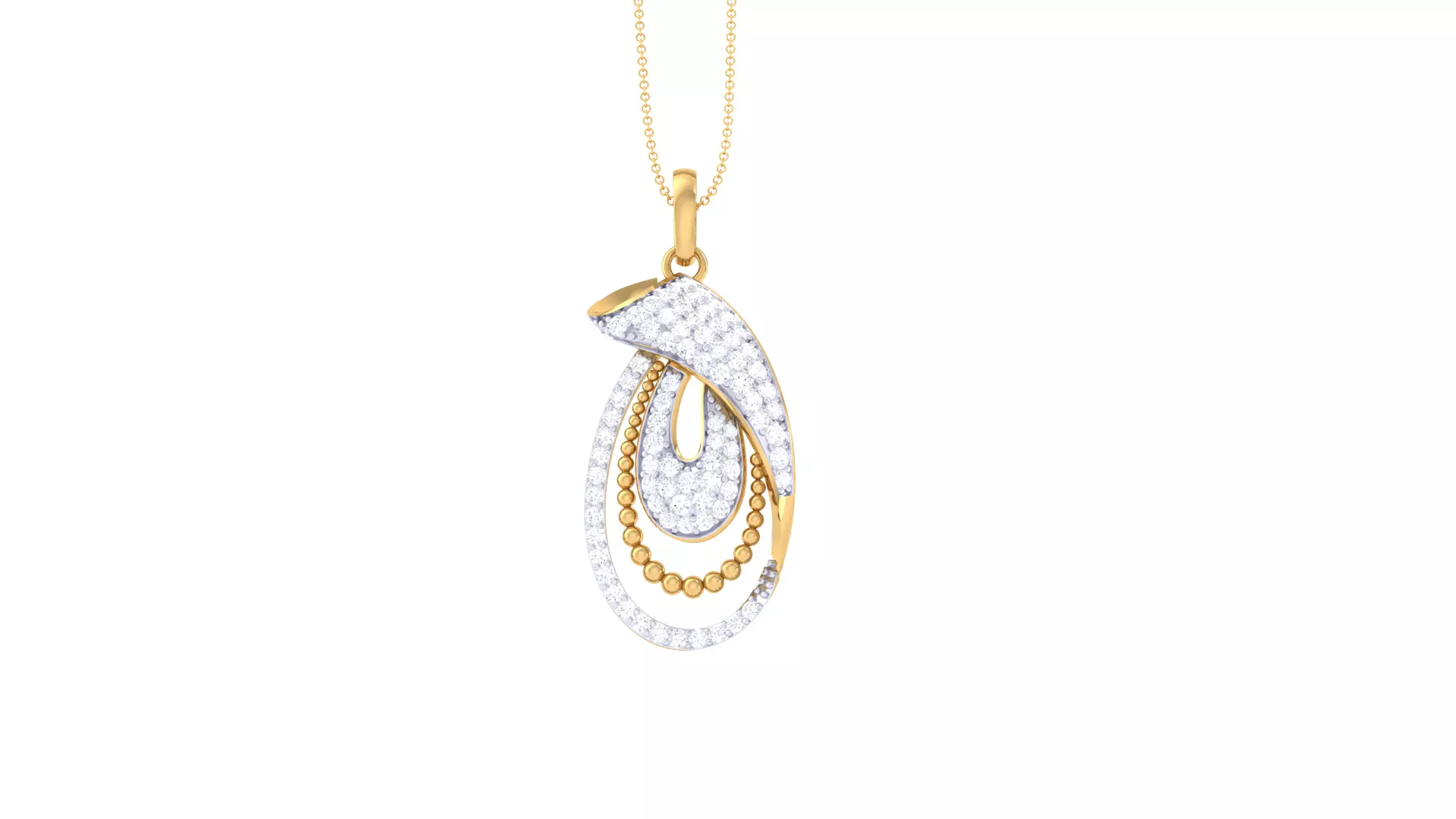 Custom Design Gold Pendant 3D print model