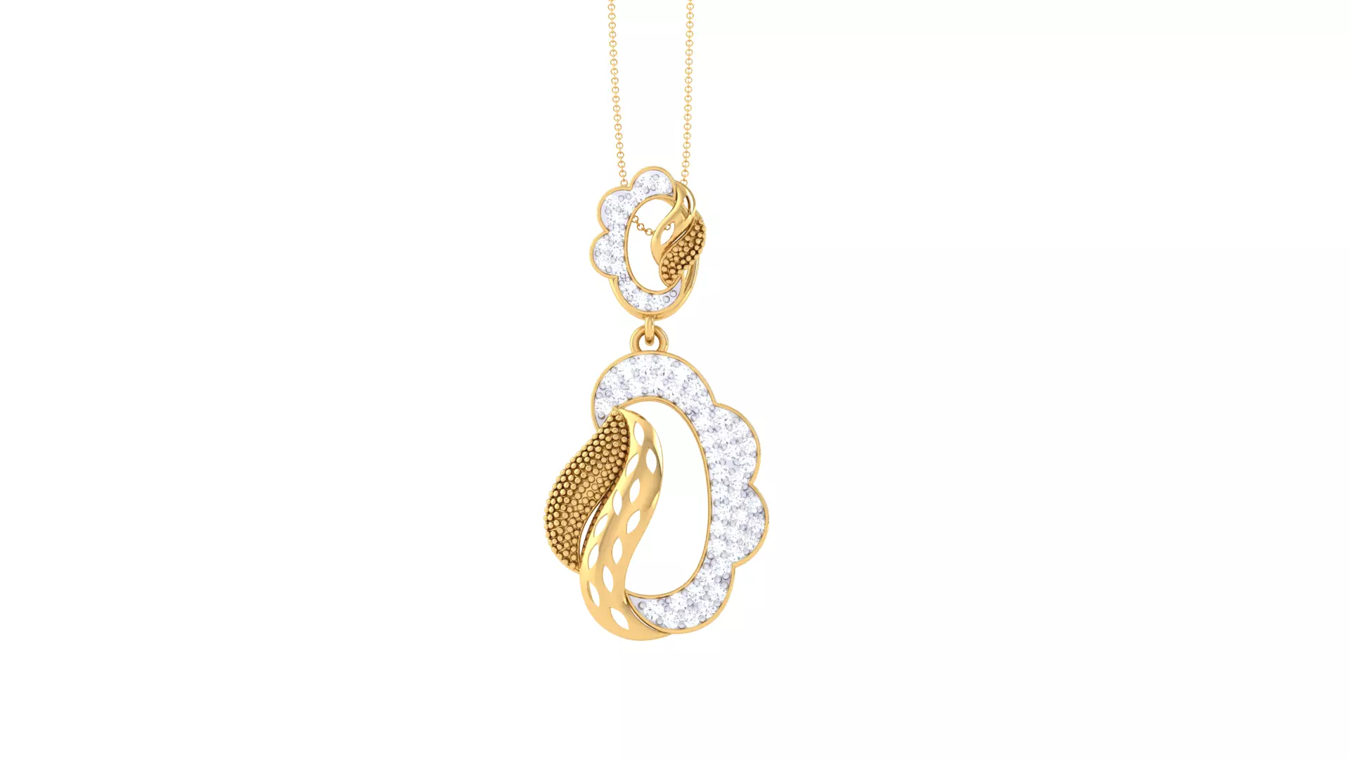 Custom Design Gold Pendant 3D print model