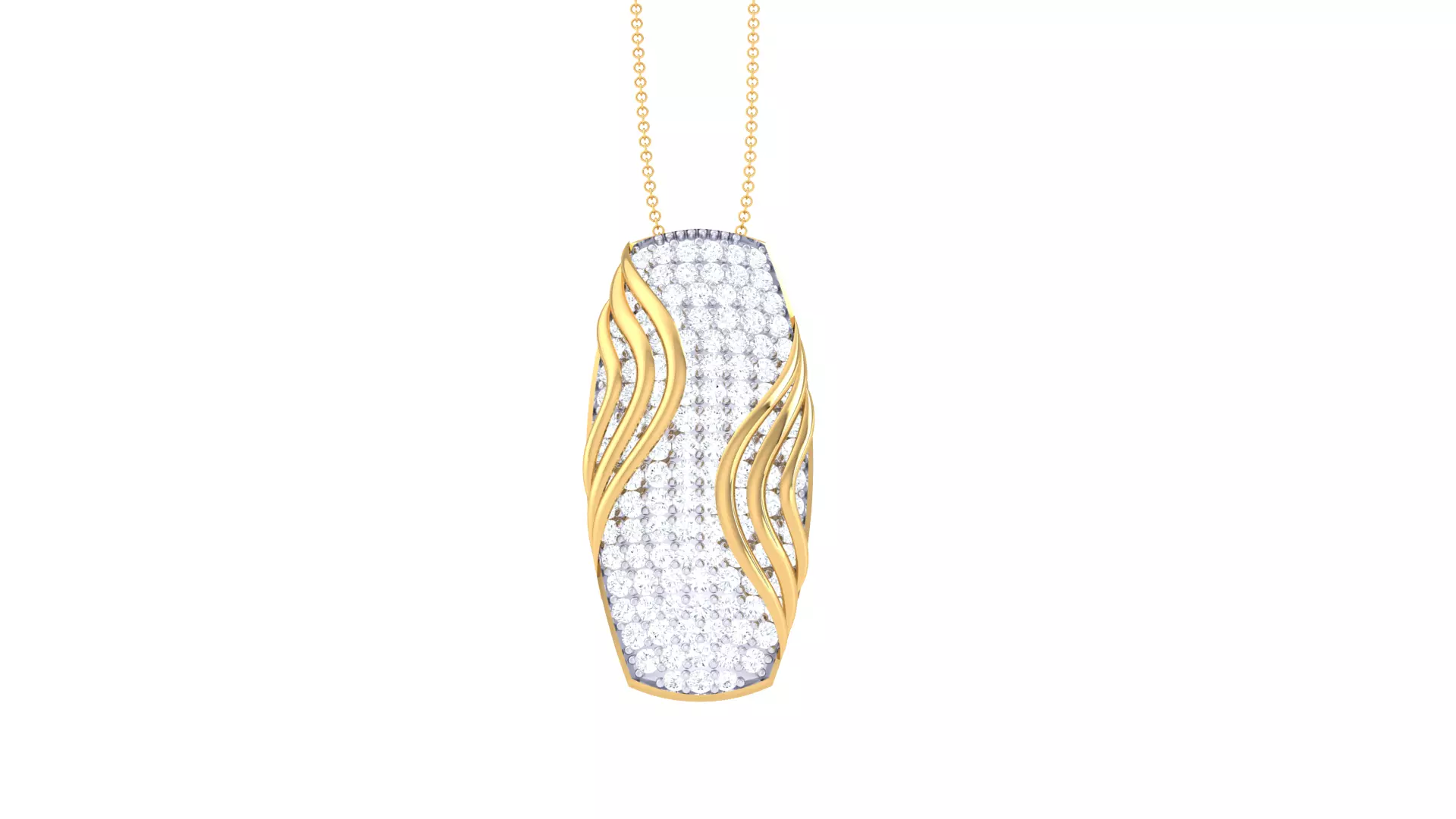 Custom Design Gold Pendant 3D print model