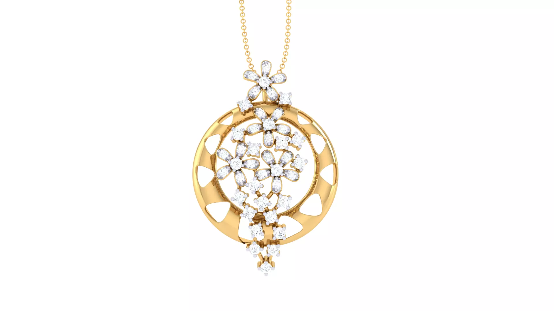 Custom Design Gold Pendant 3D print model