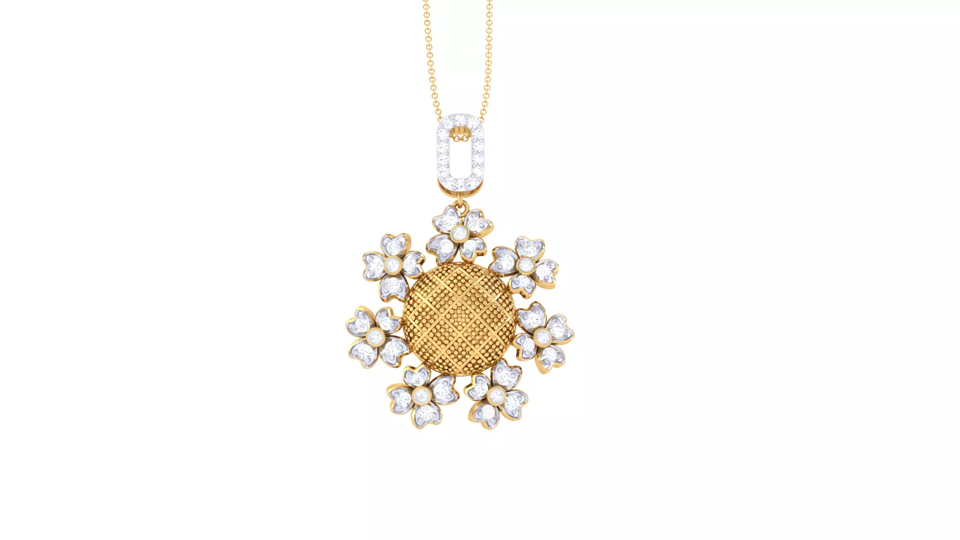 Custom Design Gold Pendant 3D print model