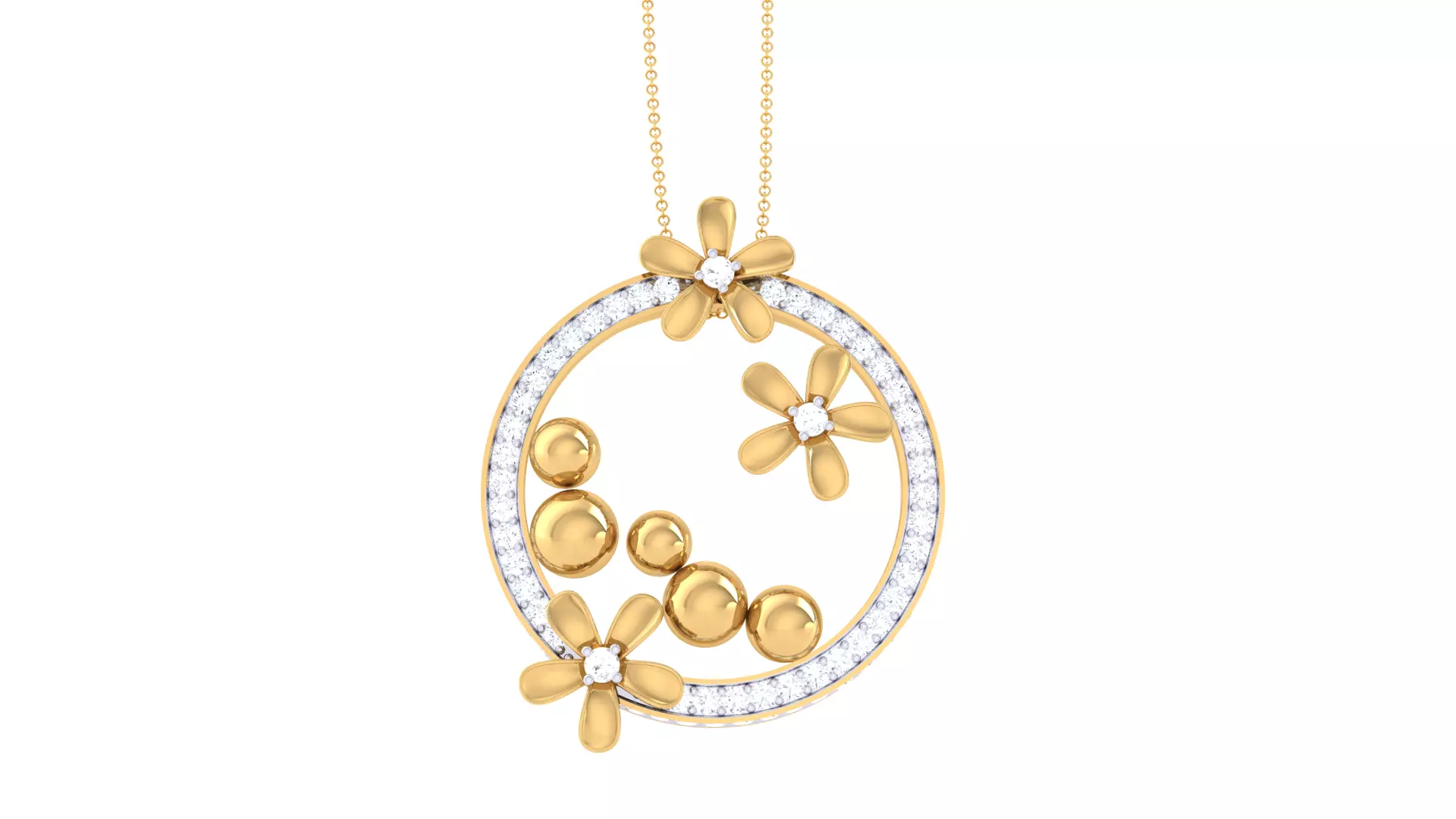 Custom Design Gold Pendant 3D print model