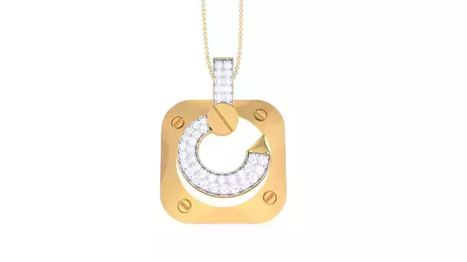 Custom Design Gold Pendant