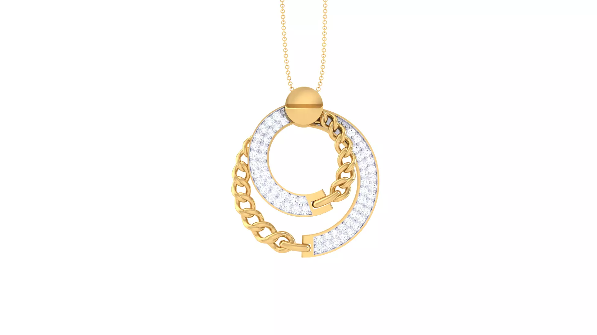 Custom Design Gold Pendant 3D print model