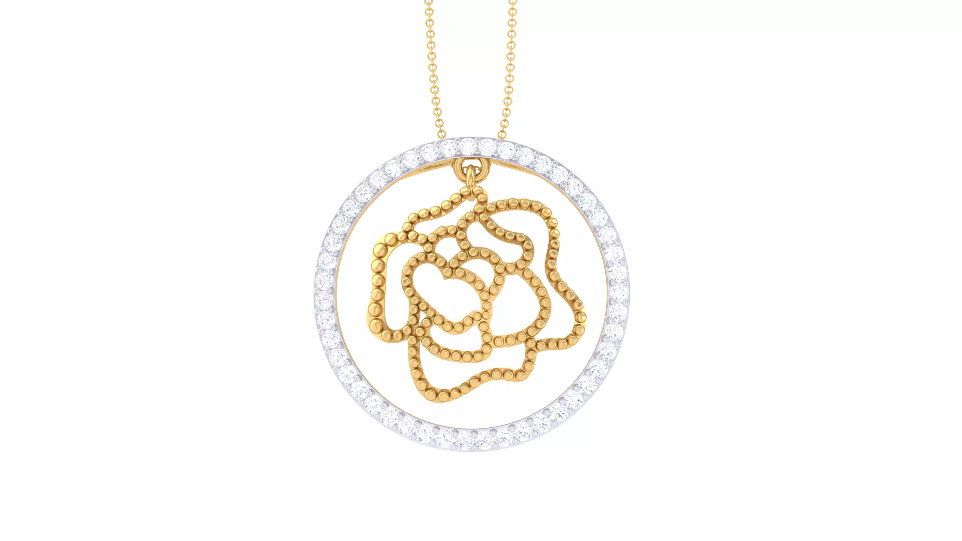 Custom Design Gold Pendant 3D print model