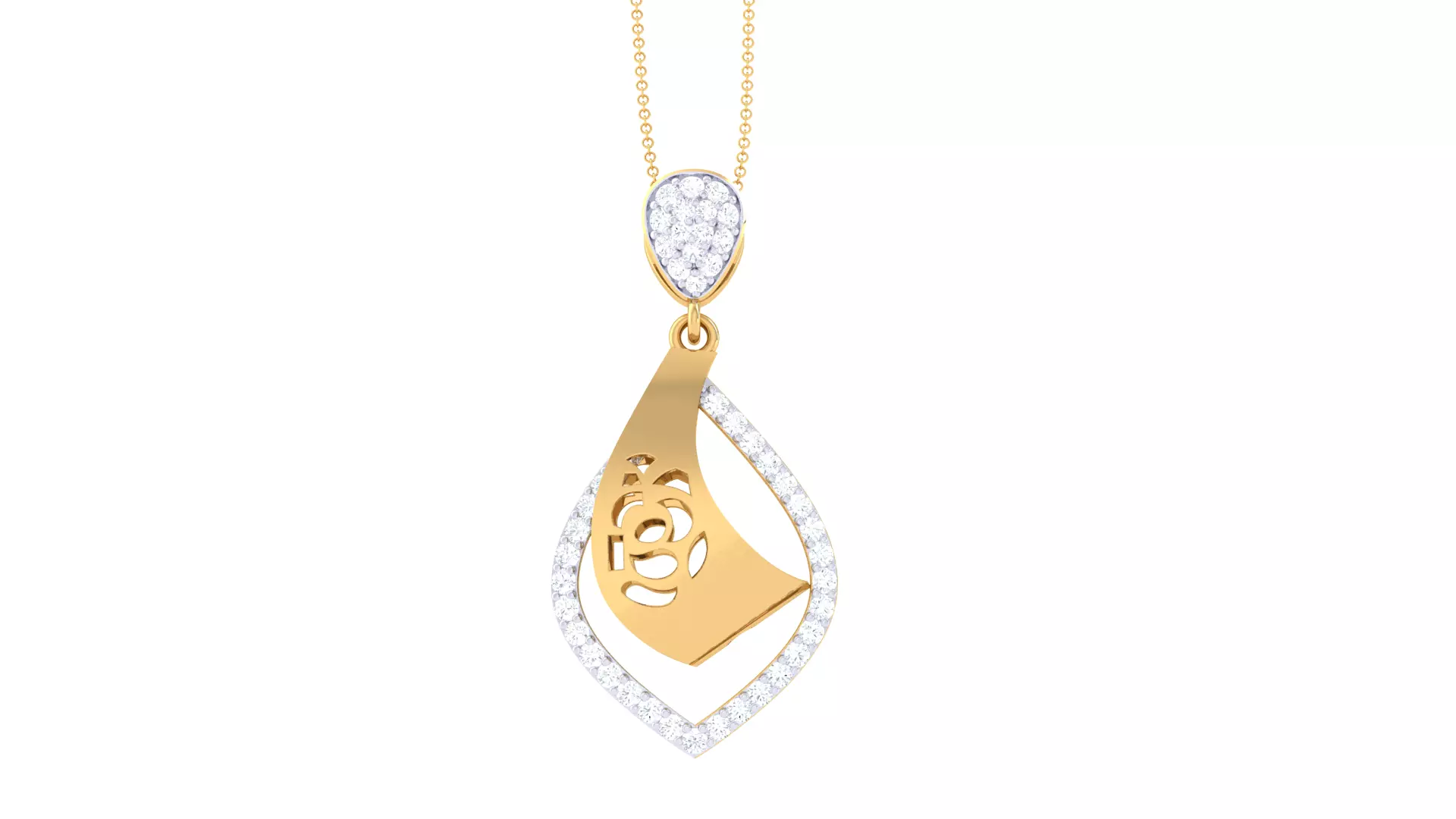 Custom Design Gold Pendant 3D print model