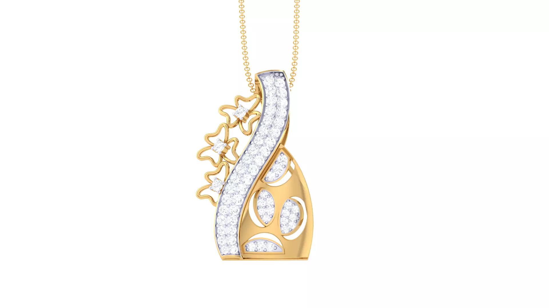 Custom Design Gold Pendant 3D print model