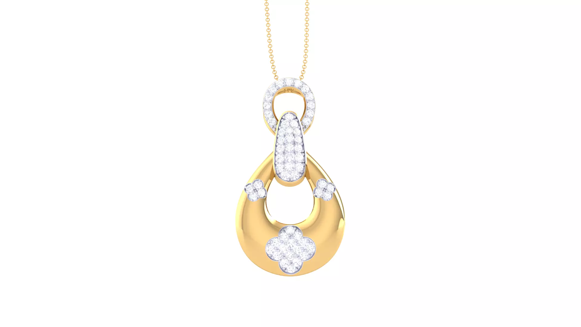 Custom Design Gold Pendant 3D print model