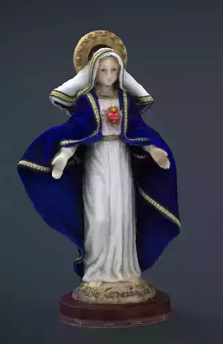 Sacred heart of Maria Low-poly 3D model