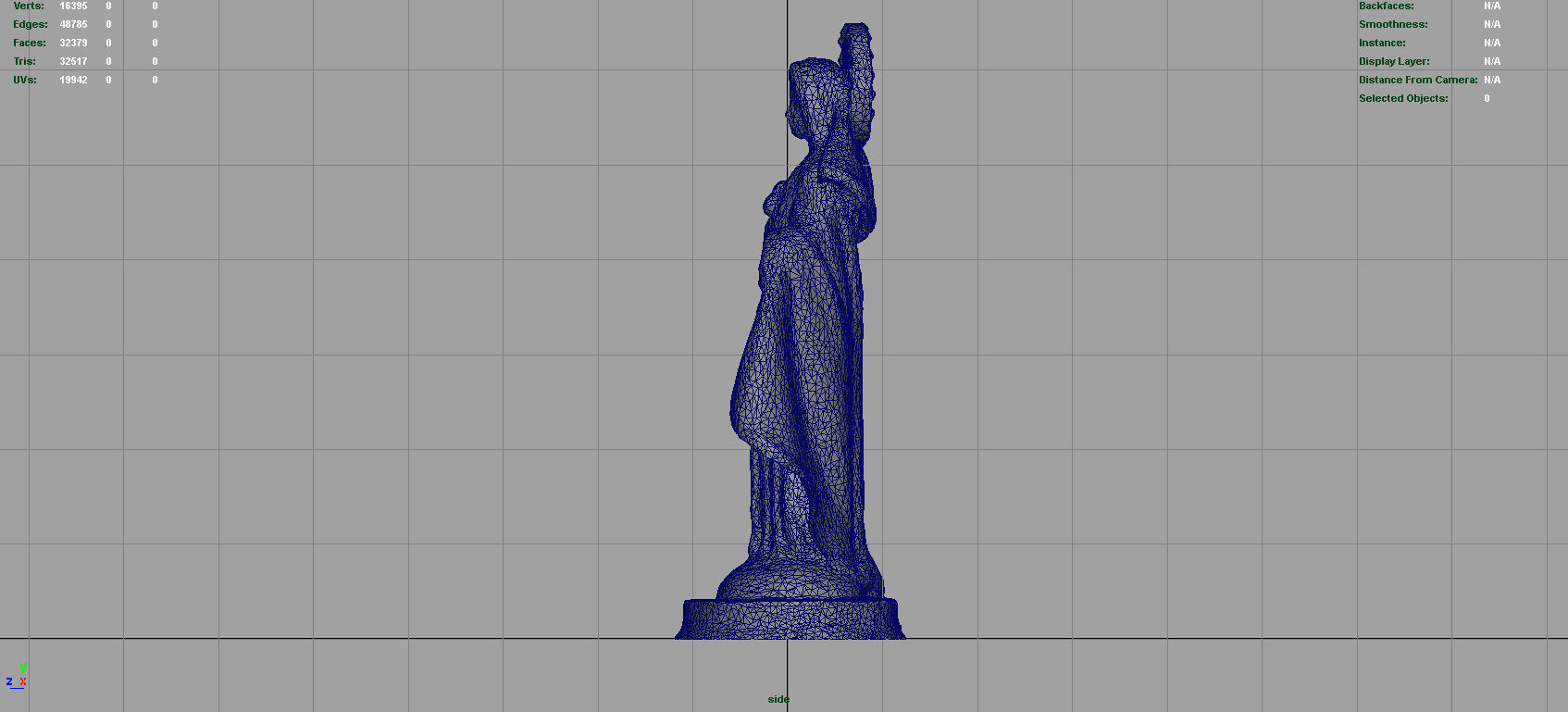 Sacred heart of Maria Low-poly 3D model_8