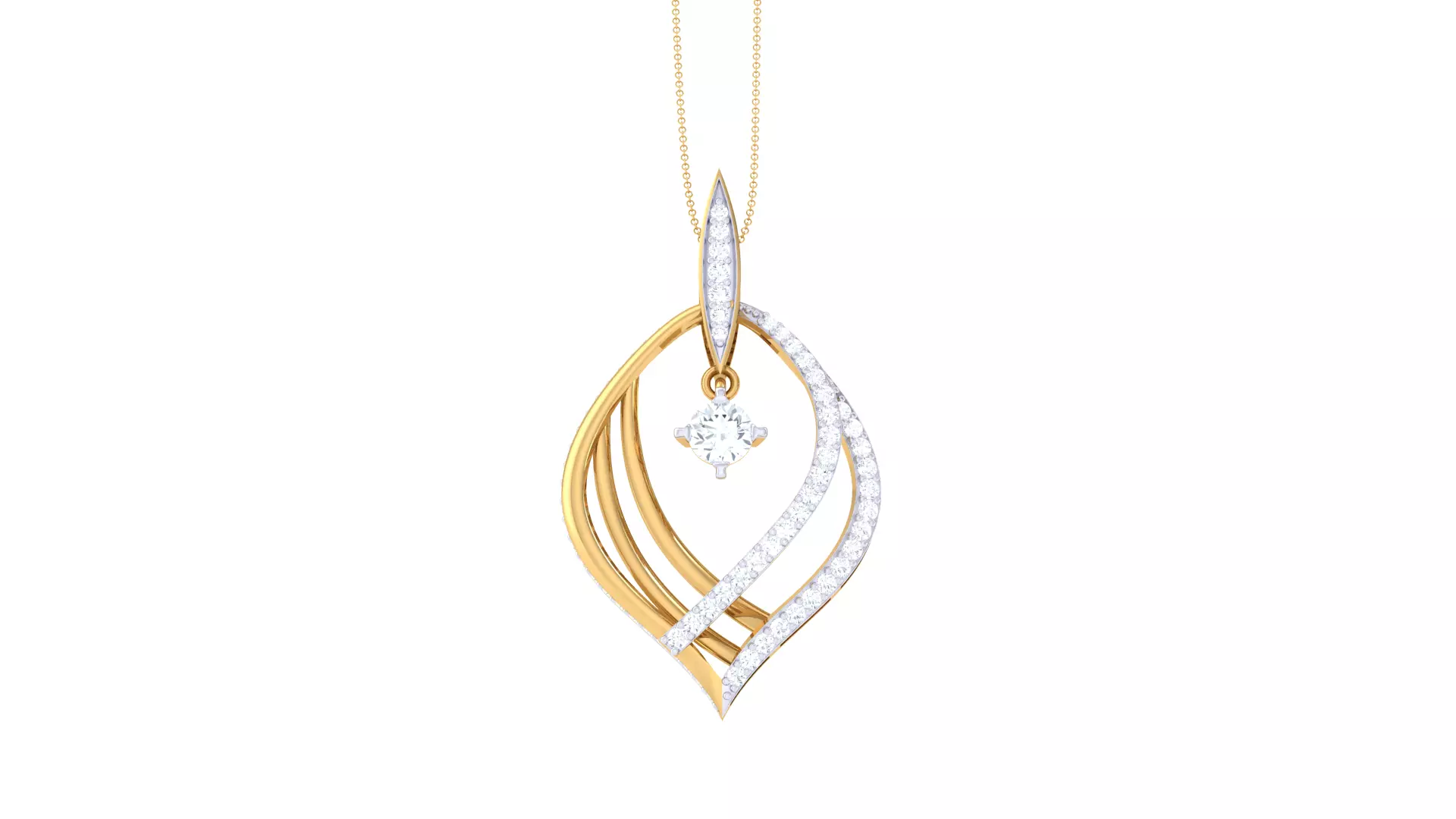 Custom Design Gold Pendant 3D print model