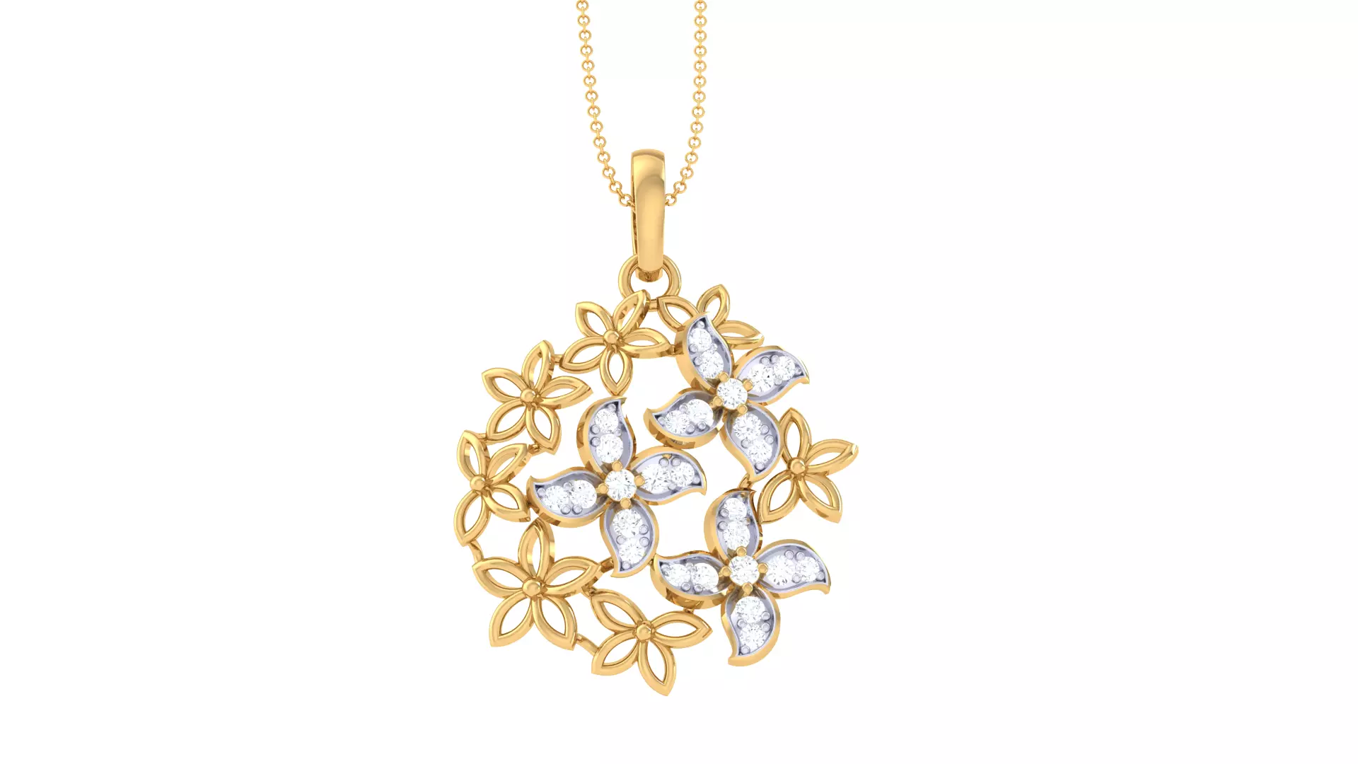 Custom Design Gold Pendant 3D print model