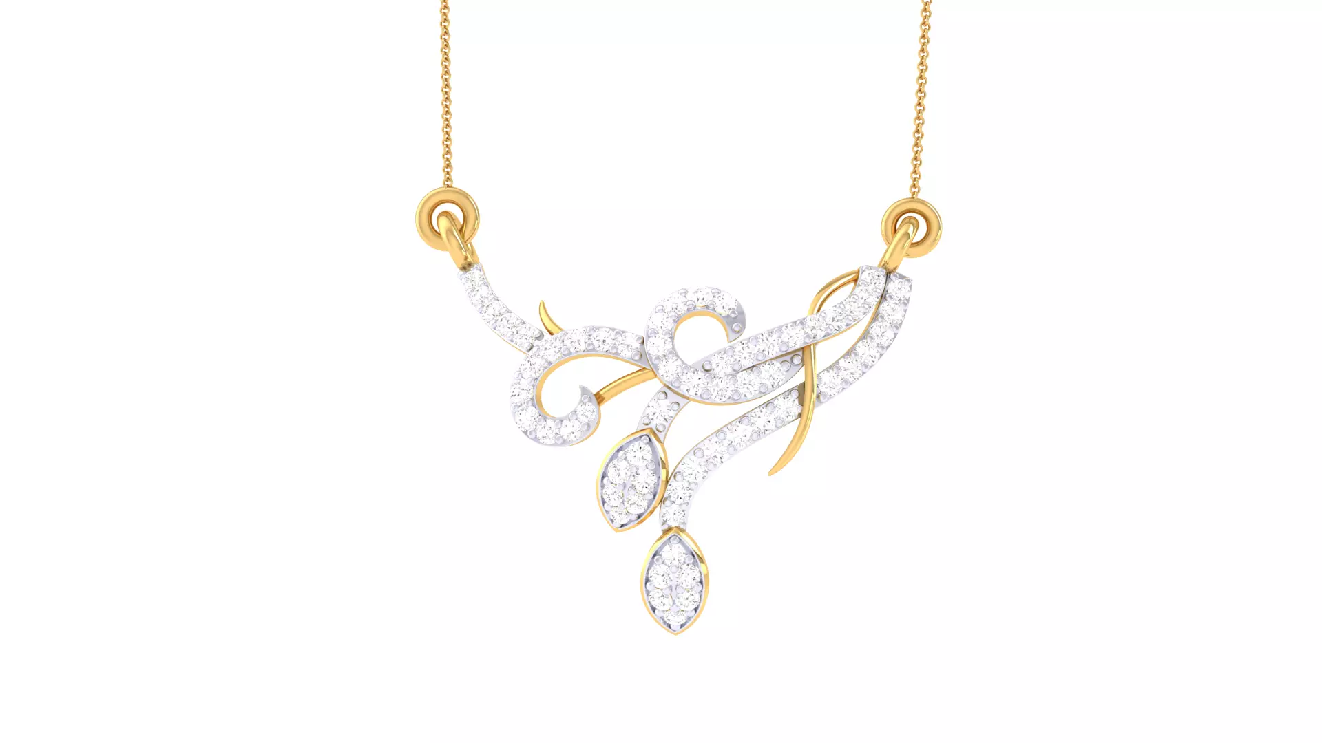 Custom Design Gold Pendant 3D print model