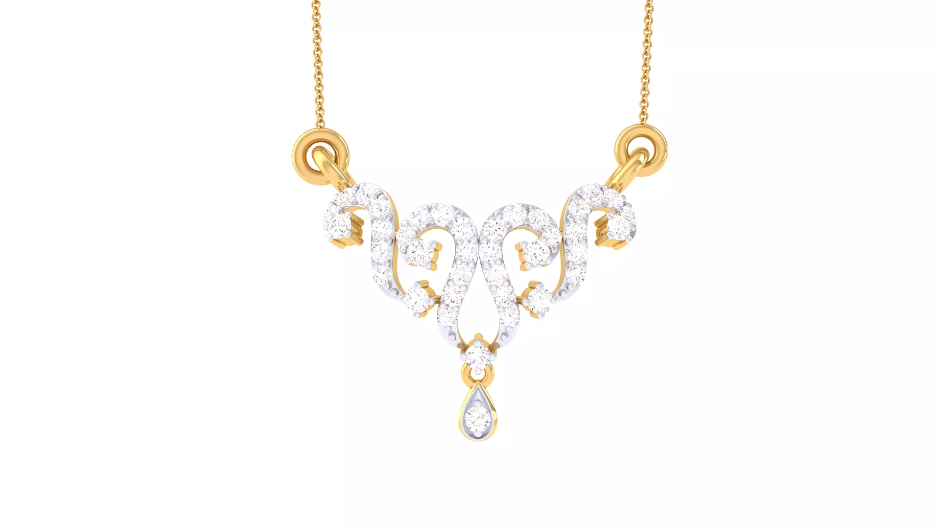 Custom Design Gold Pendant 3D print model