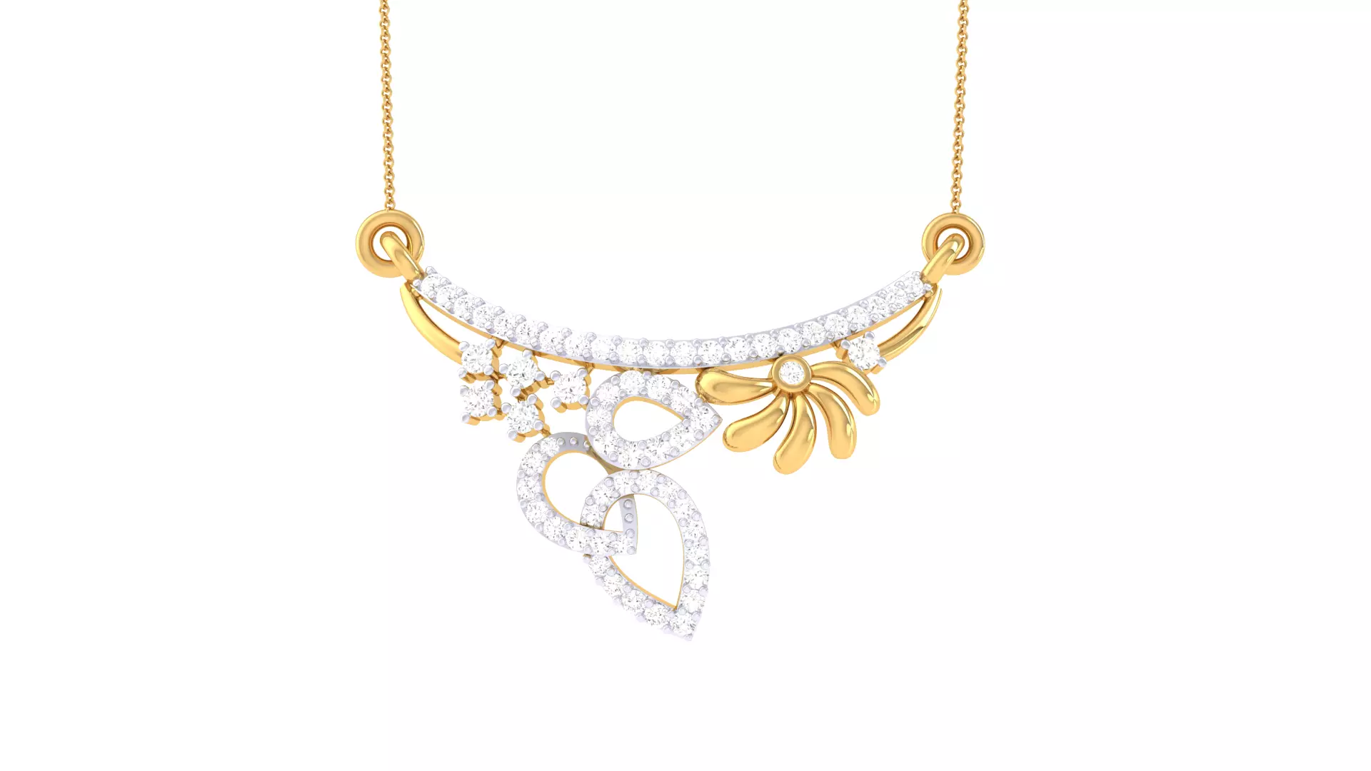 Custom Design Gold Pendant 3D print model
