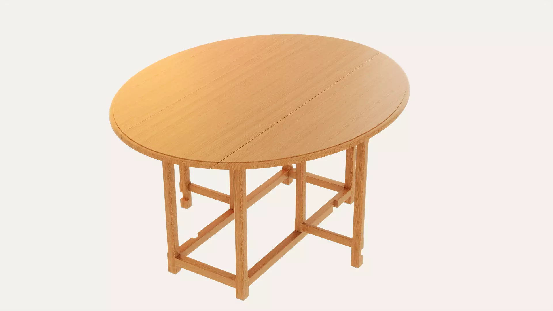 Folding Oval Table -Zara Home 3D model