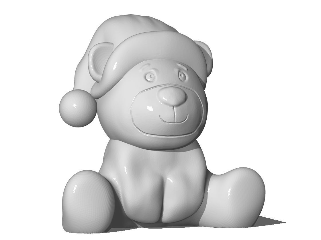 Xmas Bear 3D print model_5