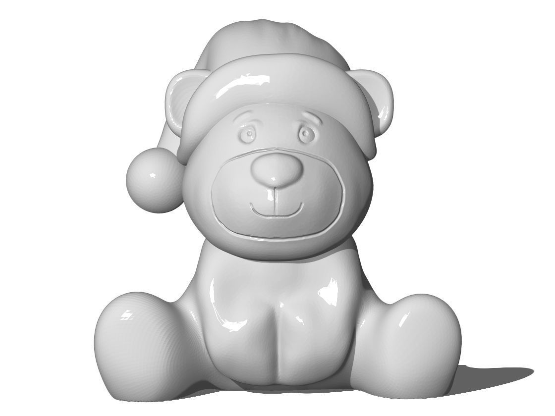 Xmas Bear 3D print model_6