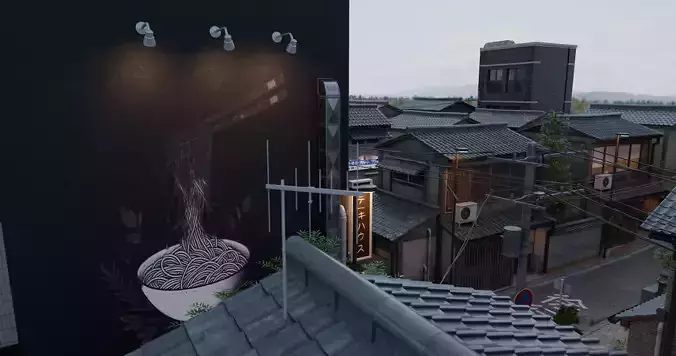 Streets of Japan 3D model