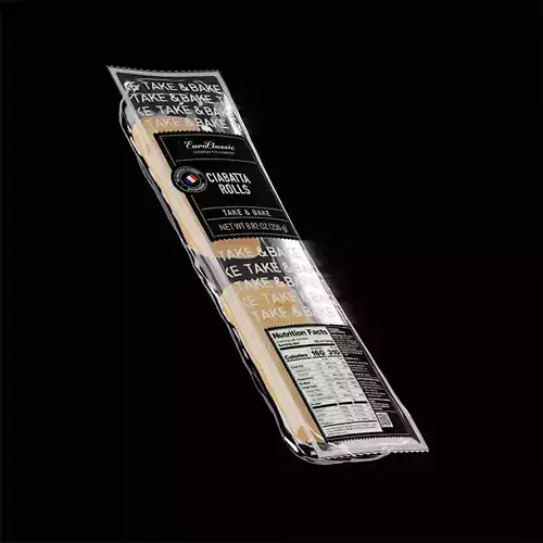 Ciabatta Rolls 3D model 2