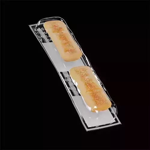 Ciabatta Rolls 3D model 5