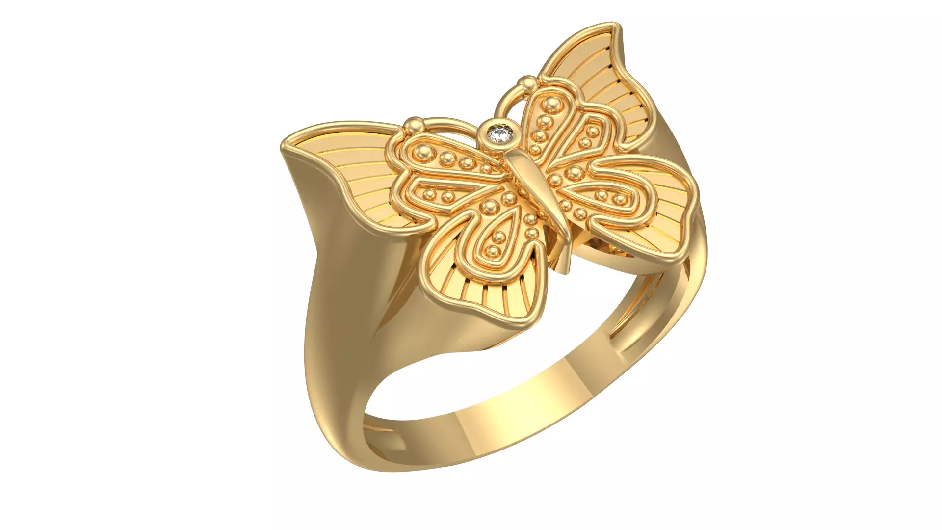 Butterfly Ring 3D print model