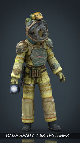 Alien Kane Spacesuit Low-poly 3D model