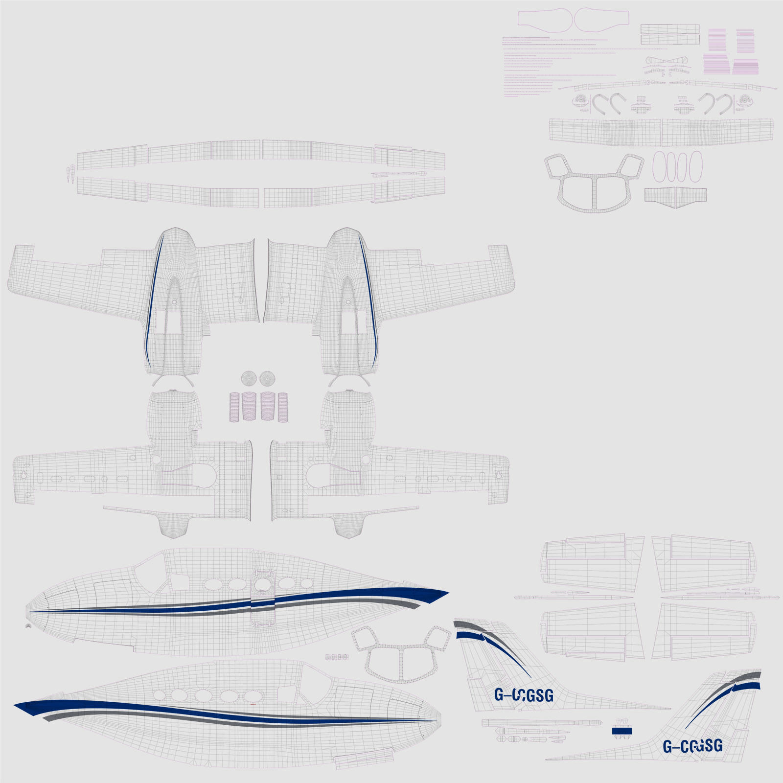 Cessna 421 Golden Eagle 3D model_32
