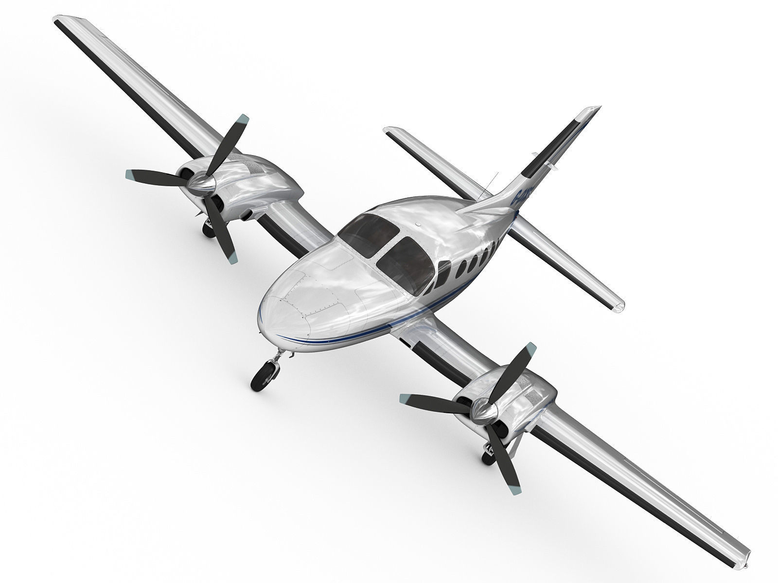 Cessna 421 Golden Eagle 3D model_6
