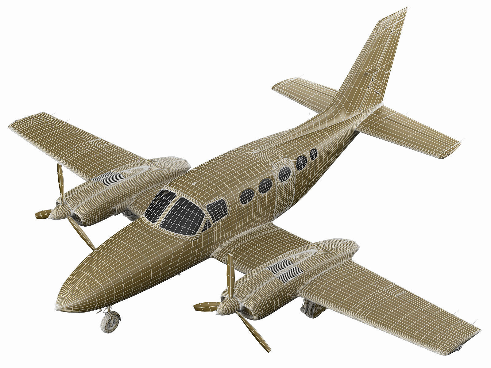 Cessna 421 Golden Eagle 3D model_30