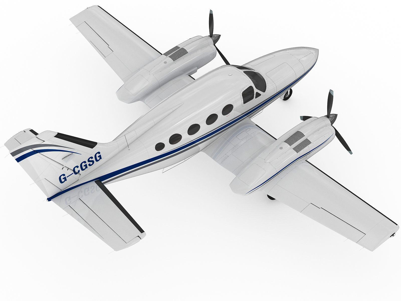 Cessna 421 Golden Eagle 3D model_5