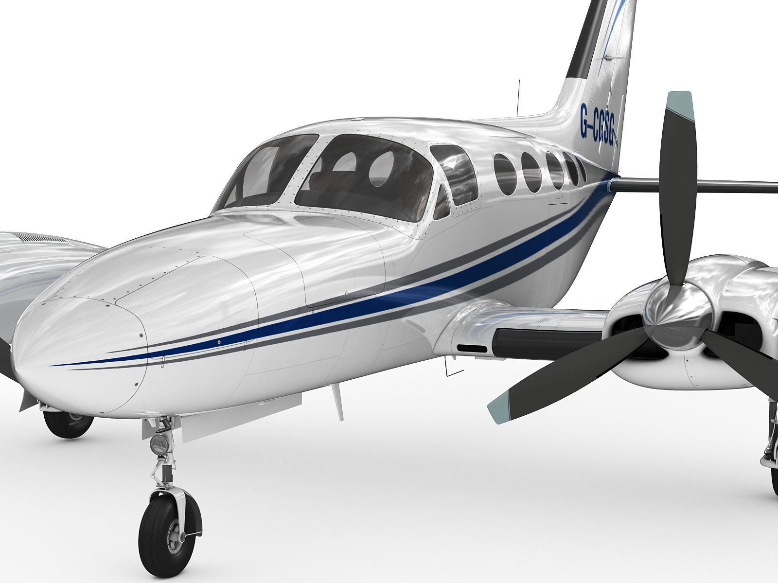 Cessna 421 Golden Eagle 3D model_3