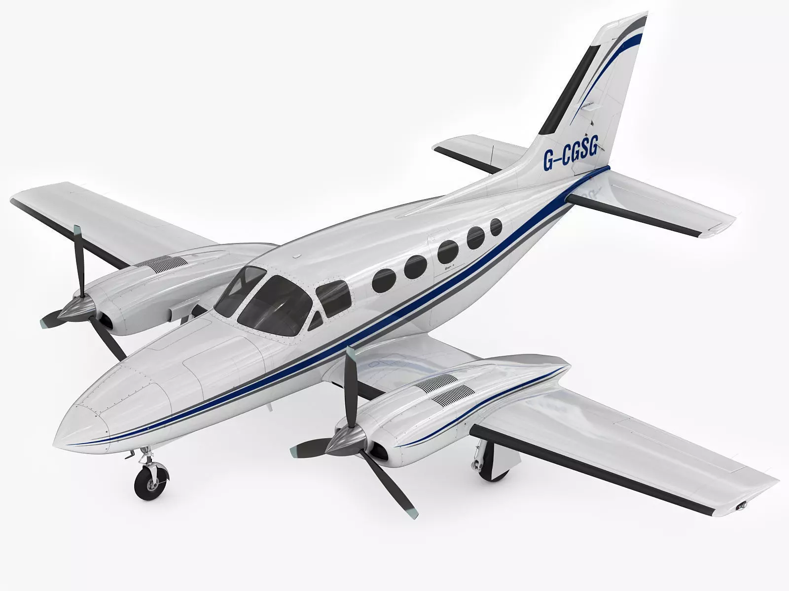Cessna 421 Golden Eagle 3D model_0