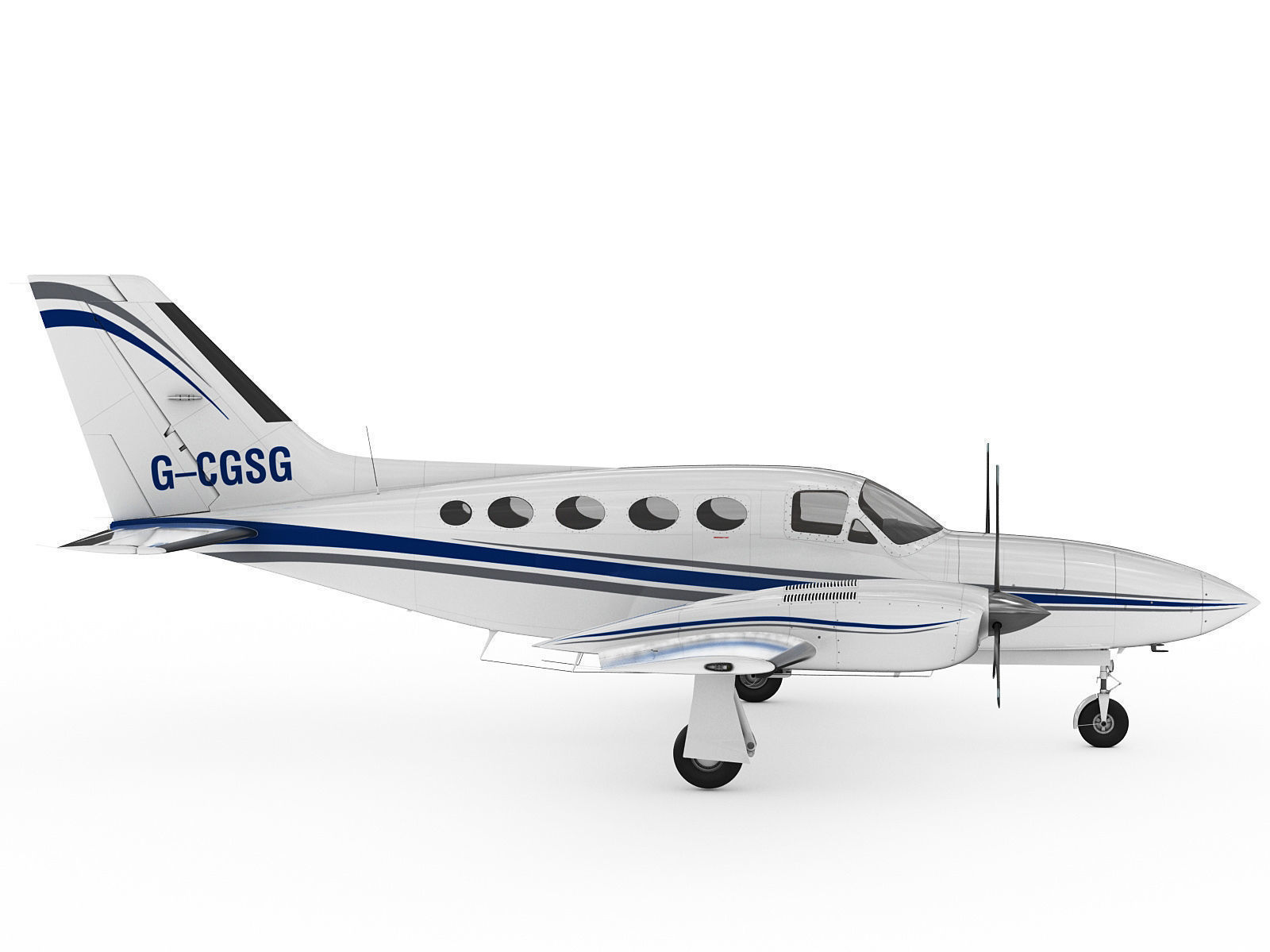 Cessna 421 Golden Eagle 3D model_1