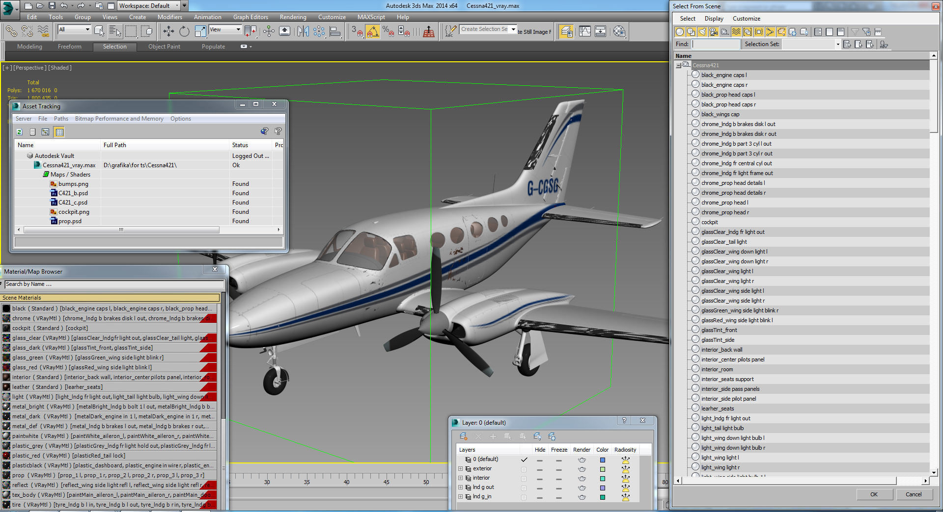 Cessna 421 Golden Eagle 3D model_33