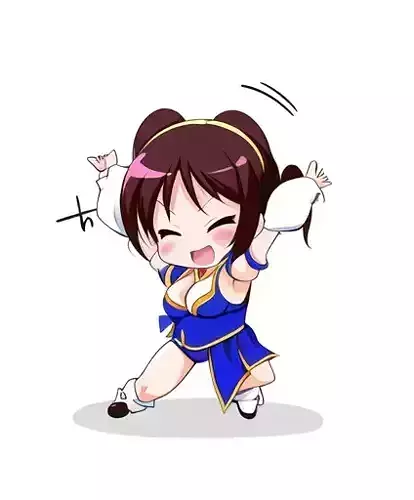 Chun Li Blocky 3D print model