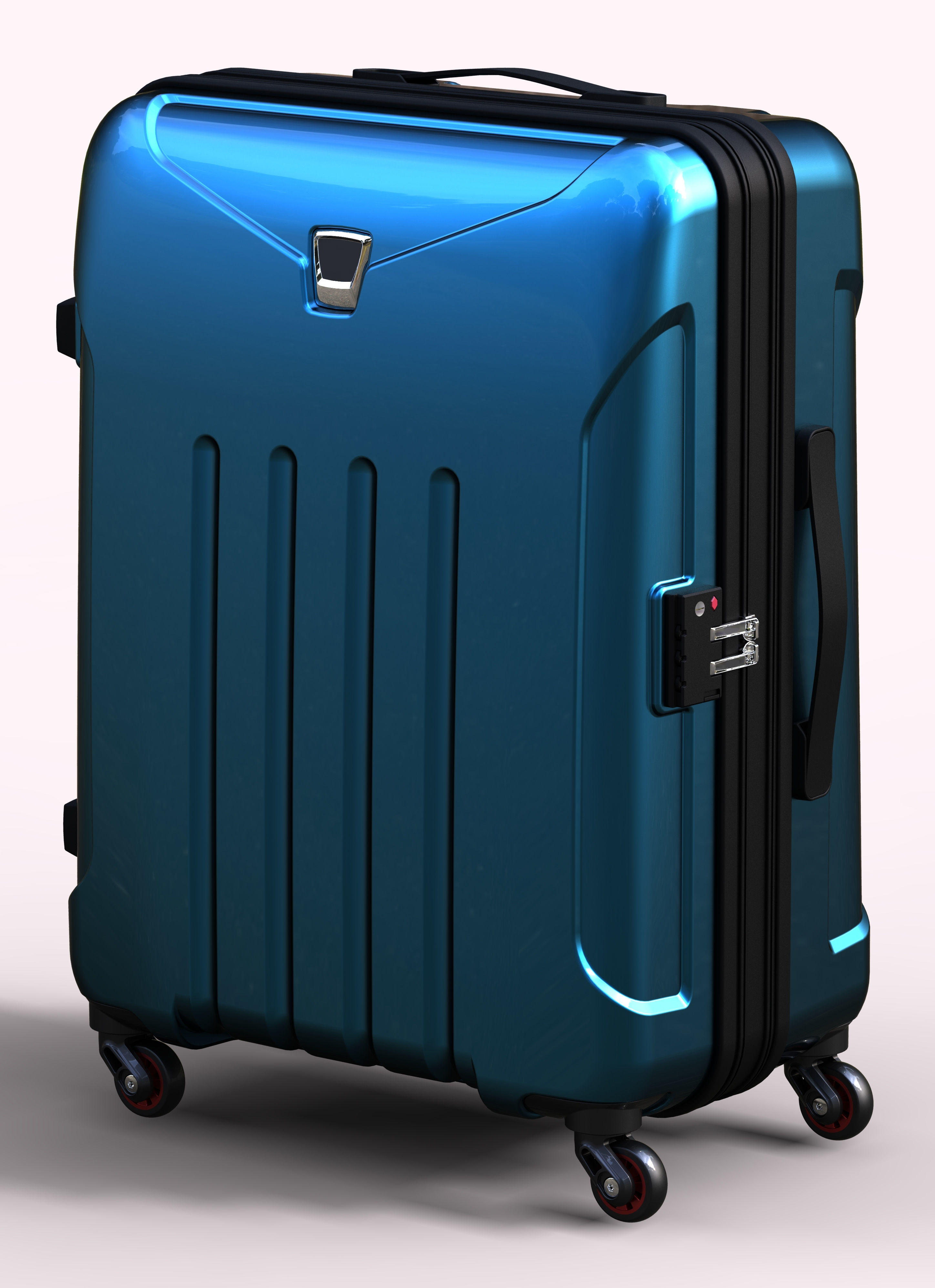 Trolley Suitcase Bag 02 3D model_16