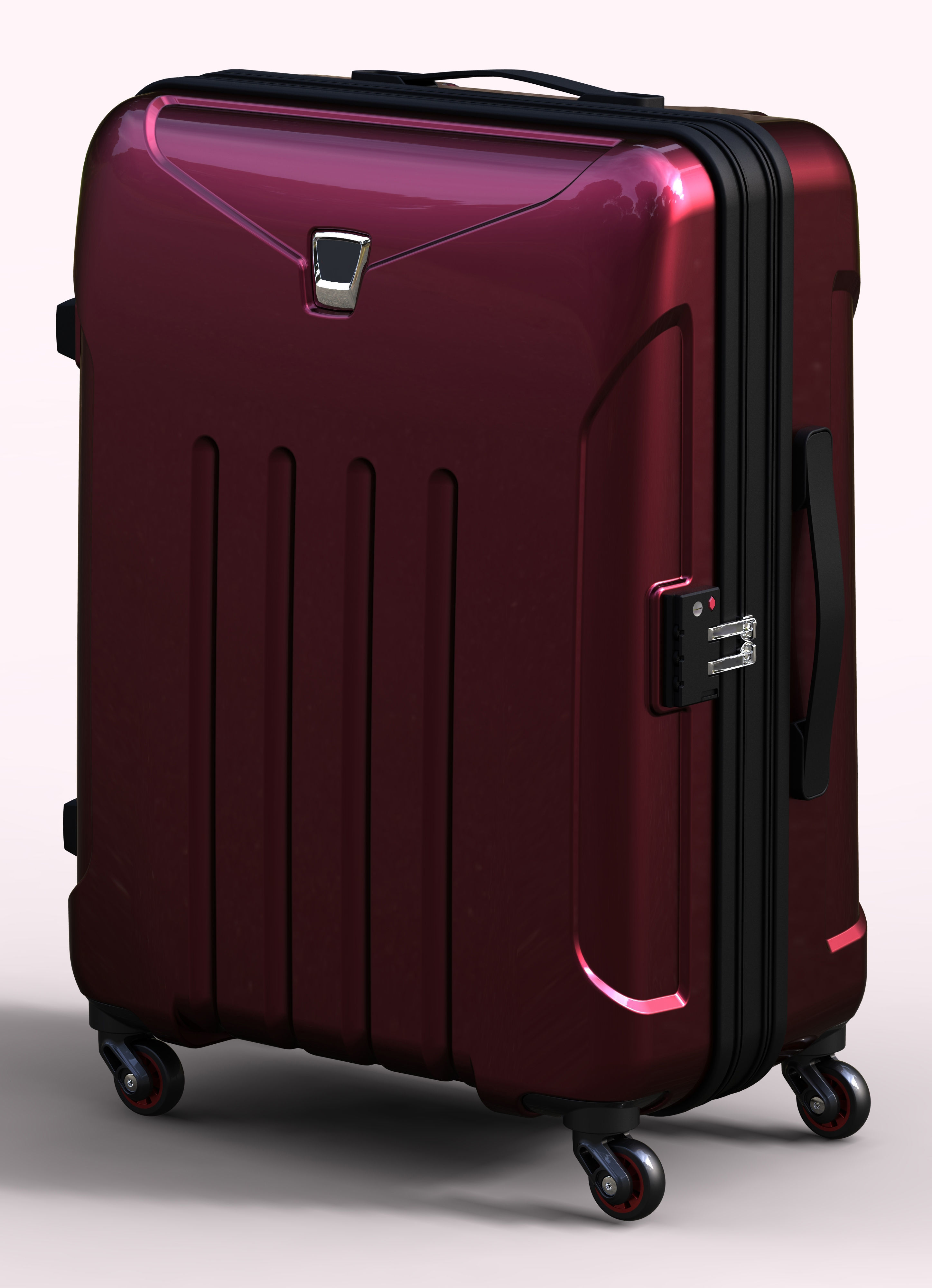 Trolley Suitcase Bag 02 3D model_13