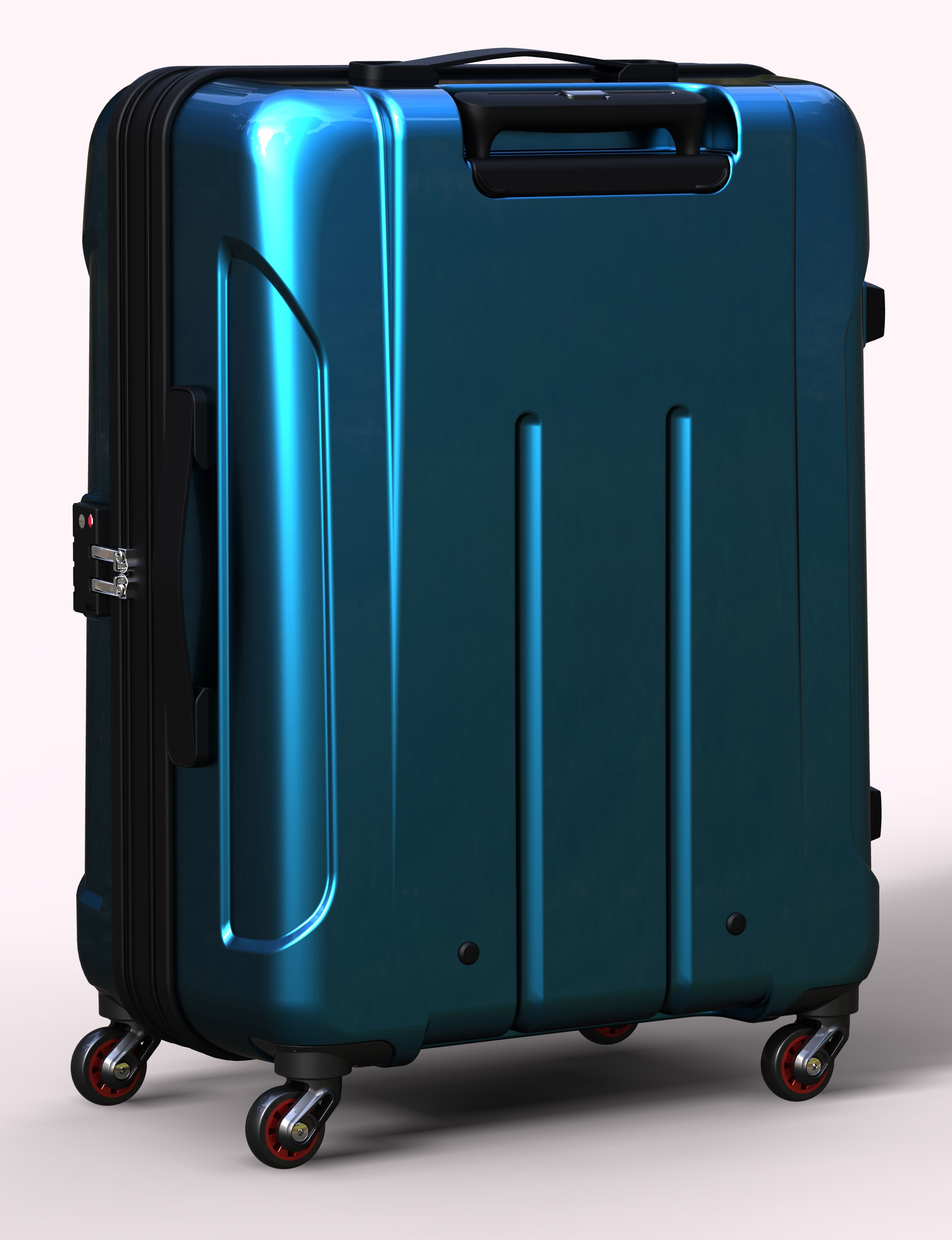 Trolley Suitcase Bag 02 3D model_17