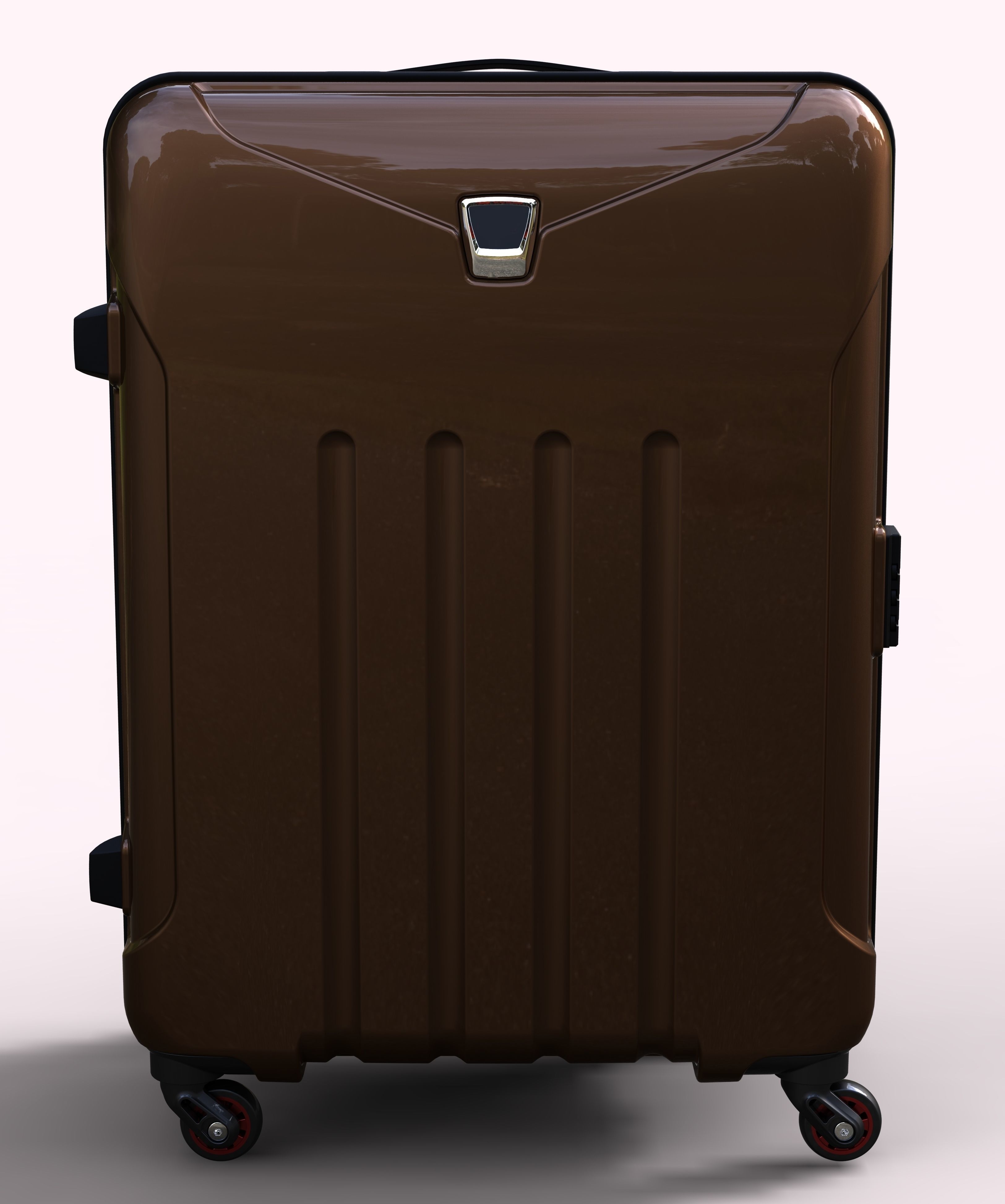 Trolley Suitcase Bag 02 3D model_9