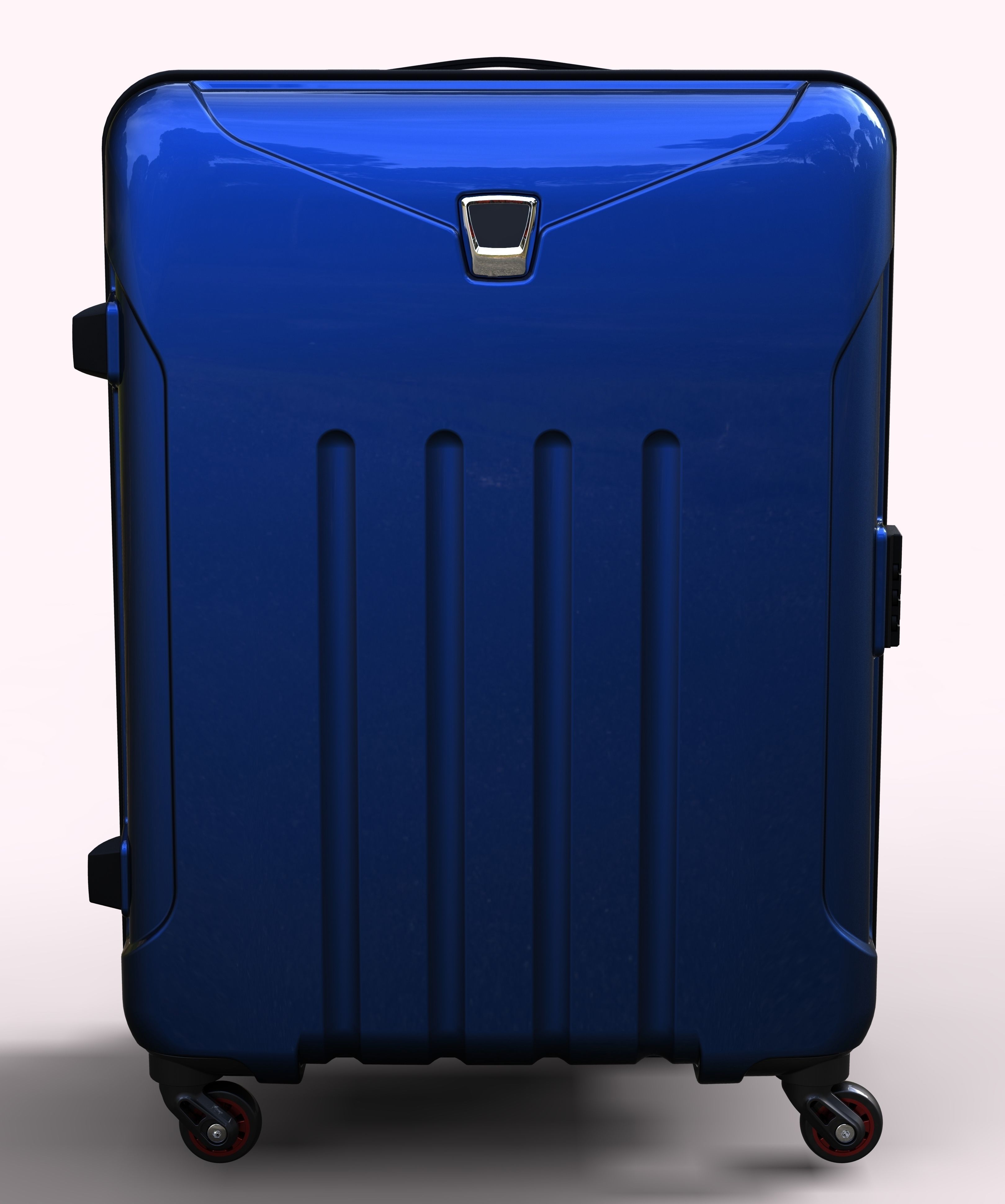 Trolley Suitcase Bag 02 3D model_6