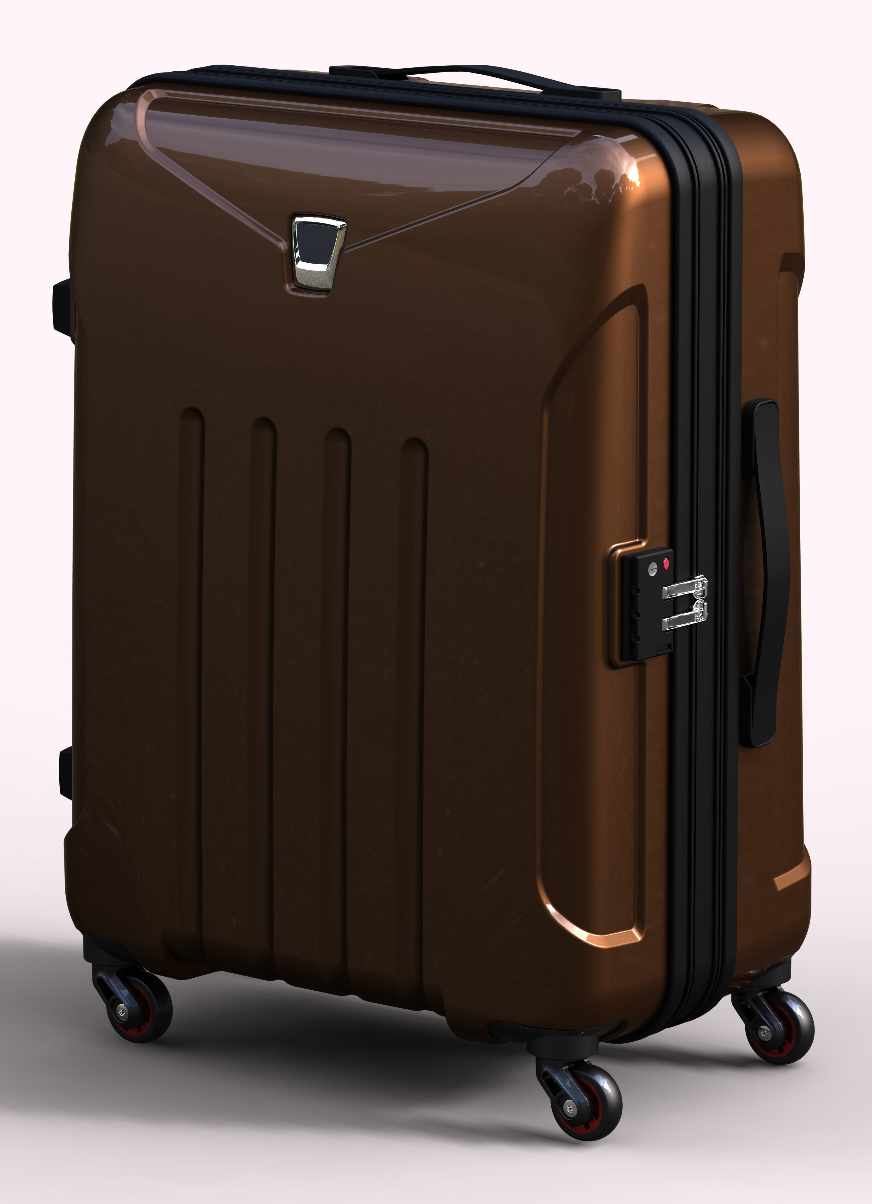 Trolley Suitcase Bag 02 3D model_10
