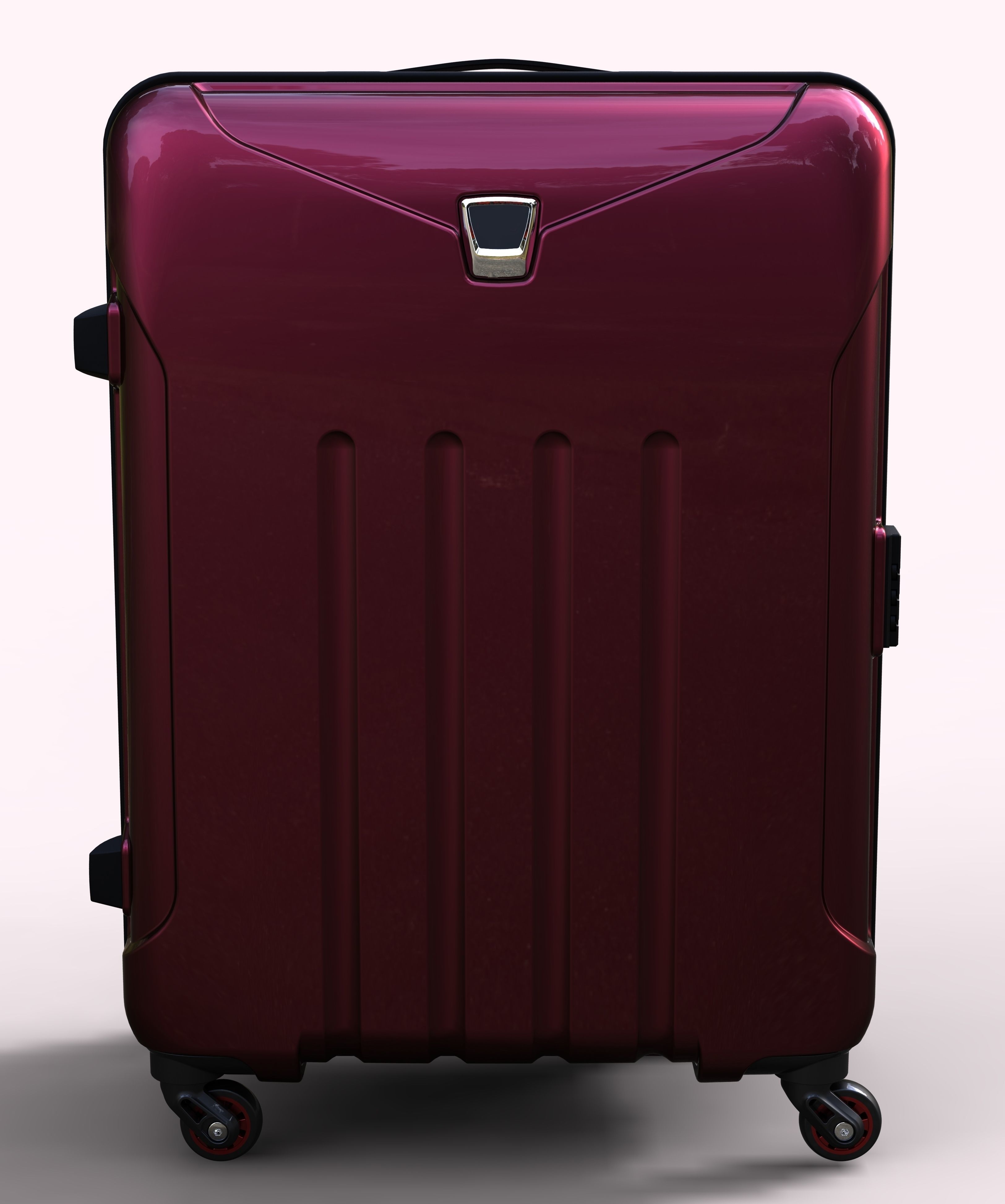 Trolley Suitcase Bag 02 3D model_12