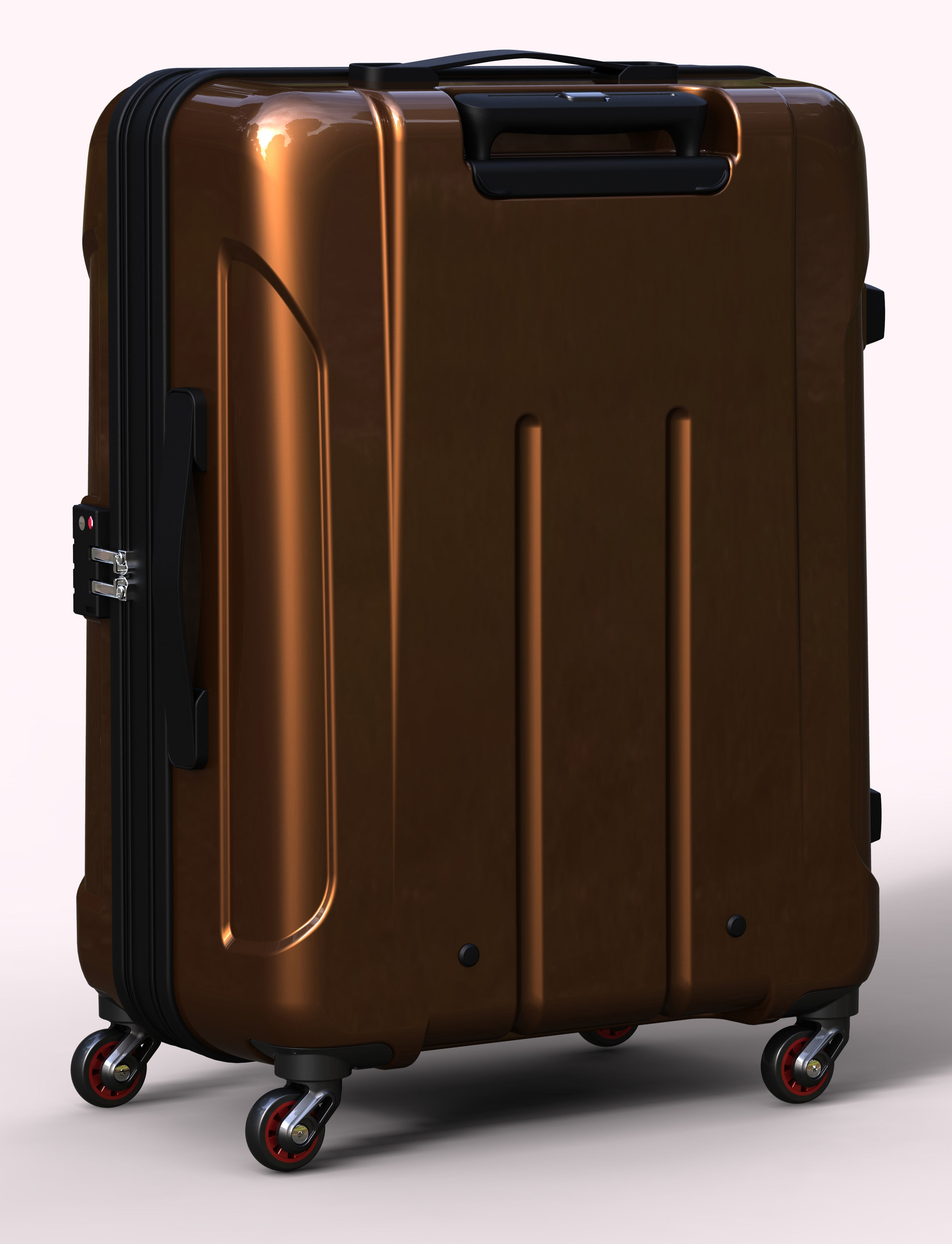 Trolley Suitcase Bag 02 3D model_11