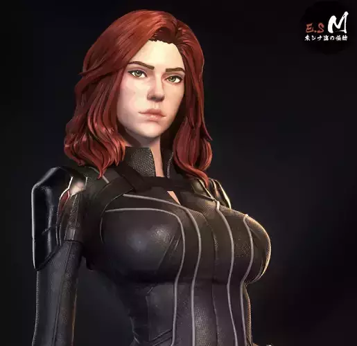 Black Widow 3D Print 3D model 3D printable | CGTrader