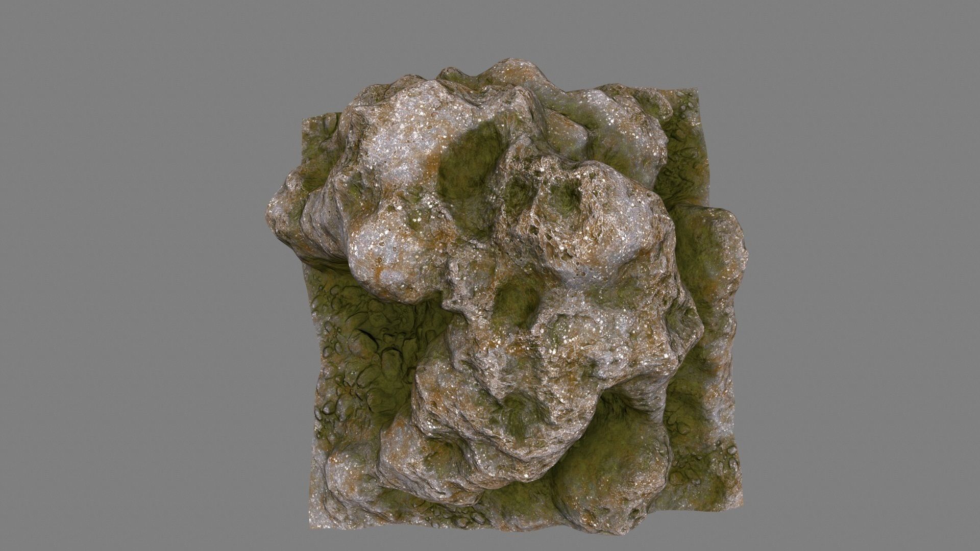 Rock Low-poly 3D model_5